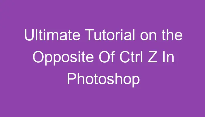 ultimate-tutorial-on-the-opposite-of-ctrl-z-in-photoshop